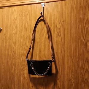 Michael Kors Elegant Dark Brown and Tan Women's Belt Bag Size L